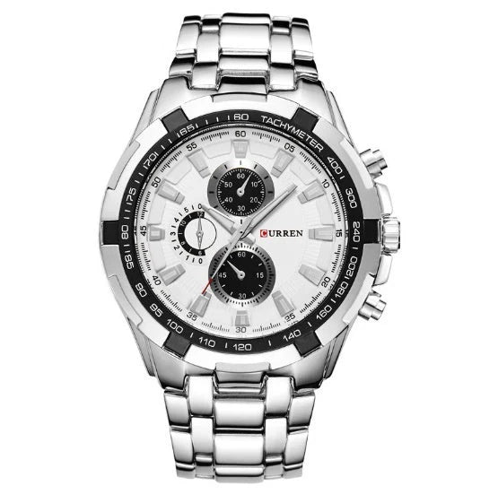 Men's Watch Business Steel Belt Quartz Watch